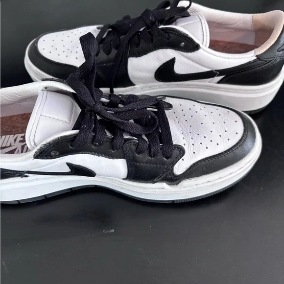 Nike Air Jordan 1 Elevate  low Panda Black and White shoes UNISEX size 8.5 - Picture 5 of 7
